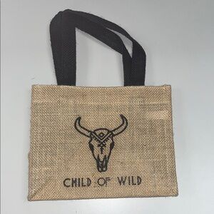 Child of Wild Mini Jute Tan Tote Bag/ like new
